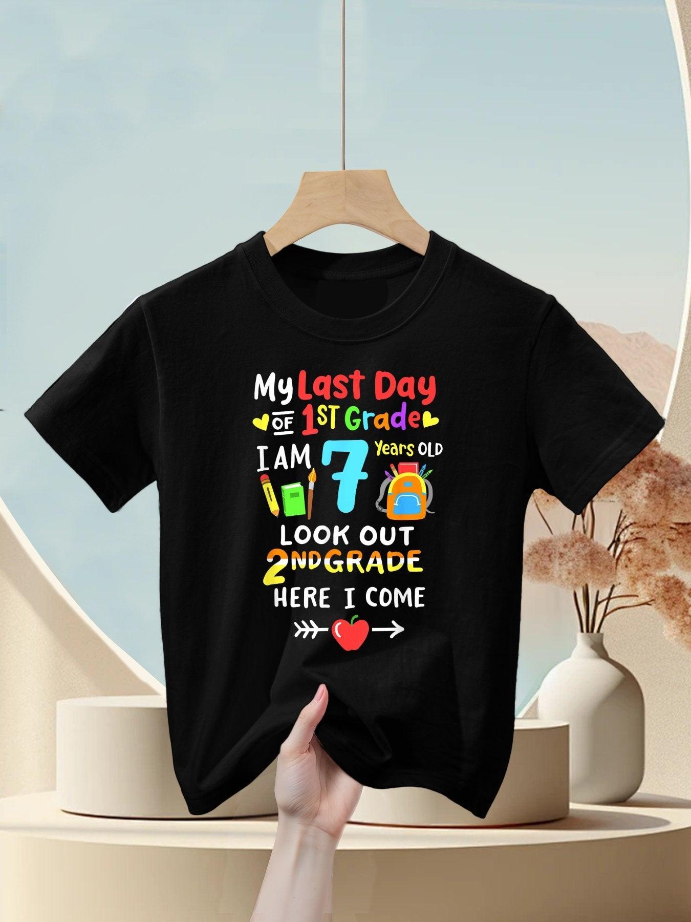 Last Day Of 1st Grade Graduation 2nd Grade Here I Come Kids Kids T-Shirt