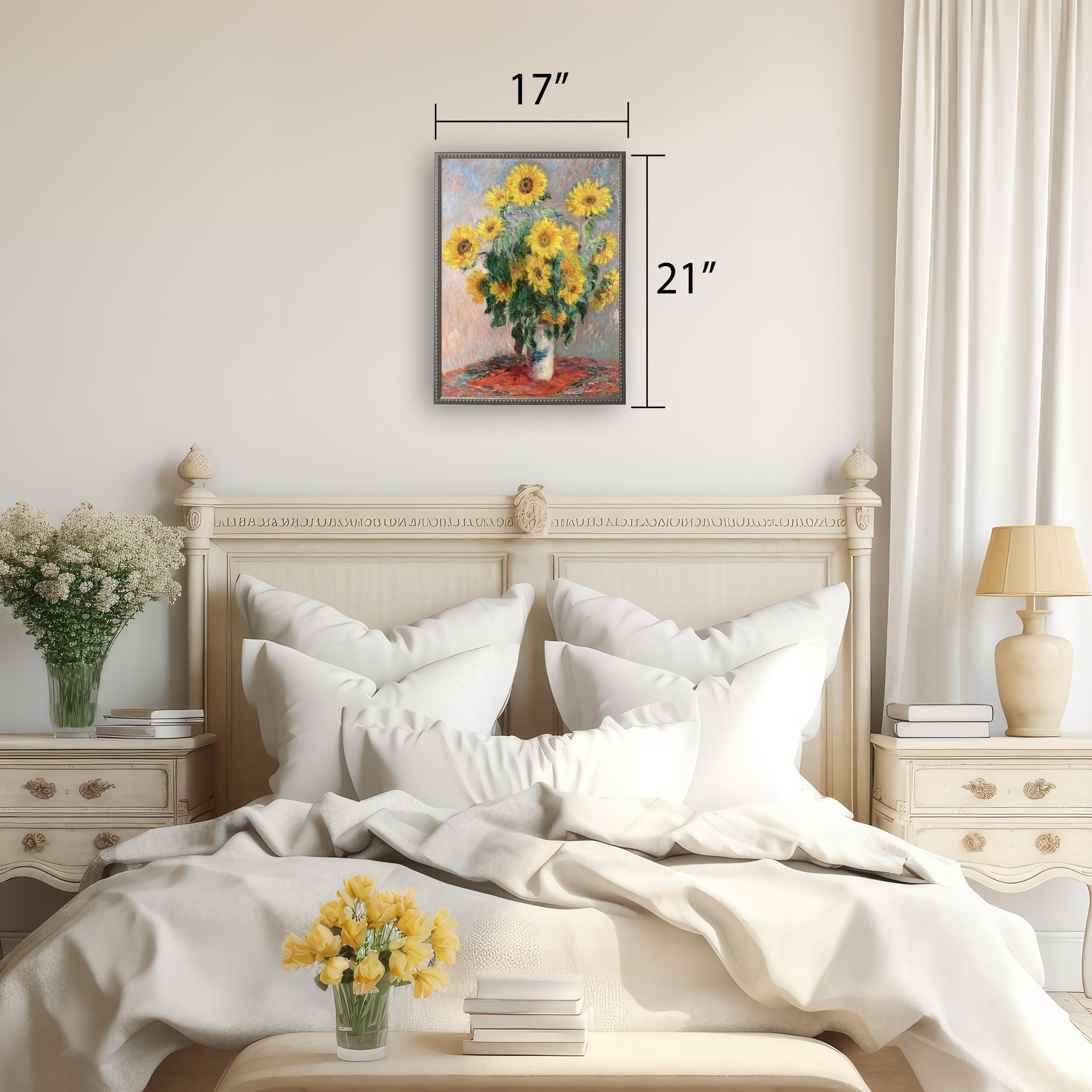 Vintage Floral Oil Reproduction
