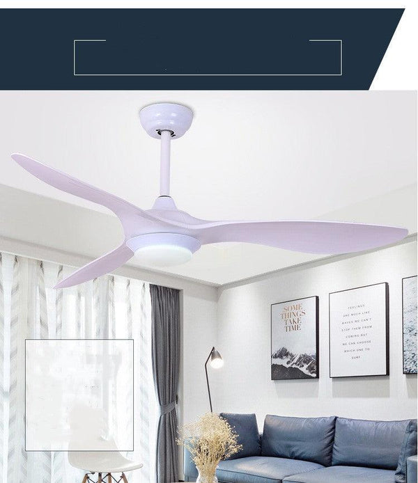 Black Ceiling Fan Light 52-Inch ABS Blade