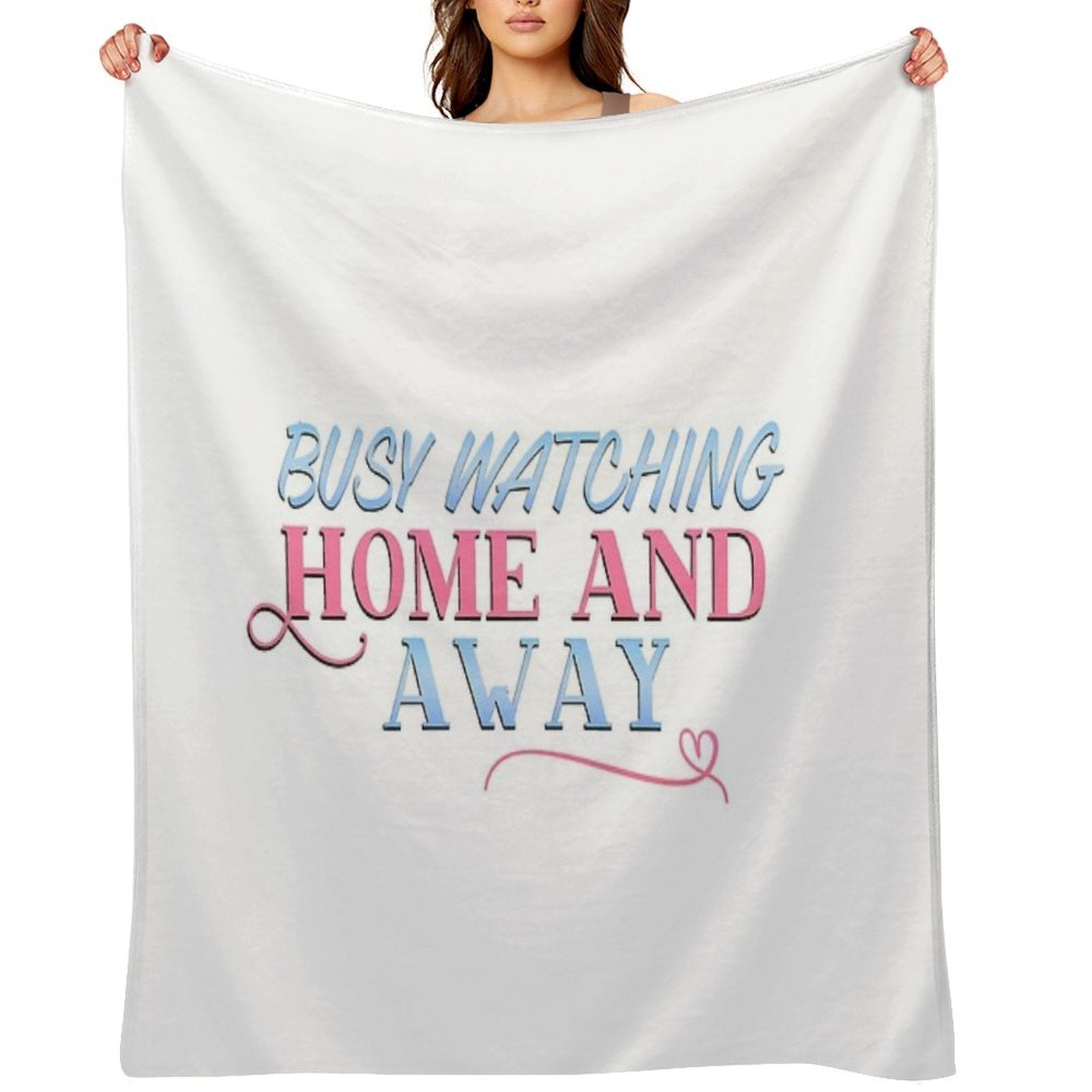 Busy Watching Home And Away Throw Blanket