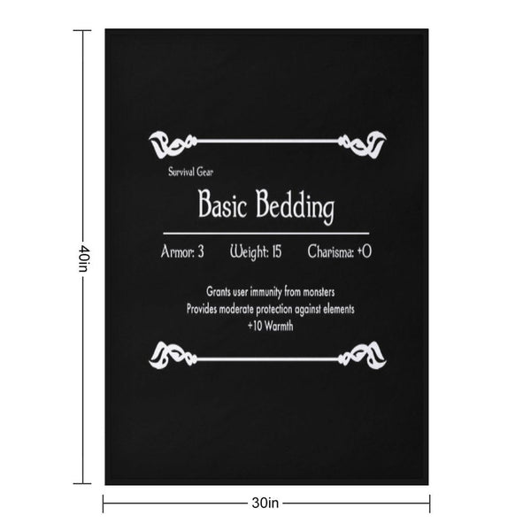 RPG Blanket Stats Comfort Throw Blanket