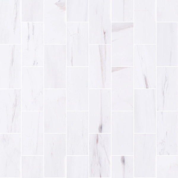 Bianco Dolomite Marble Tile Honed-Wall Collection - Livfloors Collection