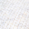 Bianco Ibiza White Marble Tumbled Mosaic Floor and Wall Tile - Livfloors Collection