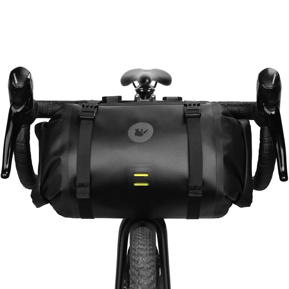 Bicycle Bag Waterproof Big Capacity Handlebar Bag 2 Piece Front Tube Cycling Bag  Bike Accessories Bike Bag Waterproof Bike Handlebar Bag Bicycle For Sport Bicycle Cycling Accessories