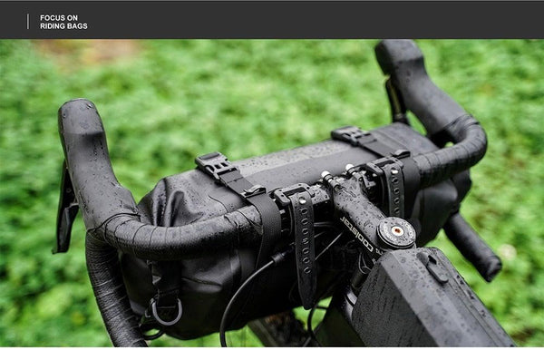 Bicycle Bag Waterproof Big Capacity Handlebar Bag 2 Piece Front Tube Cycling Bag  Bike Accessories Bike Bag Waterproof Bike Handlebar Bag Bicycle For Sport Bicycle Cycling Accessories