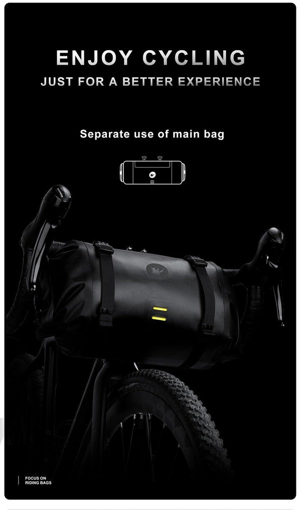 Bicycle Bag Waterproof Big Capacity Handlebar Bag 2 Piece Front Tube Cycling Bag  Bike Accessories Bike Bag Waterproof Bike Handlebar Bag Bicycle For Sport Bicycle Cycling Accessories