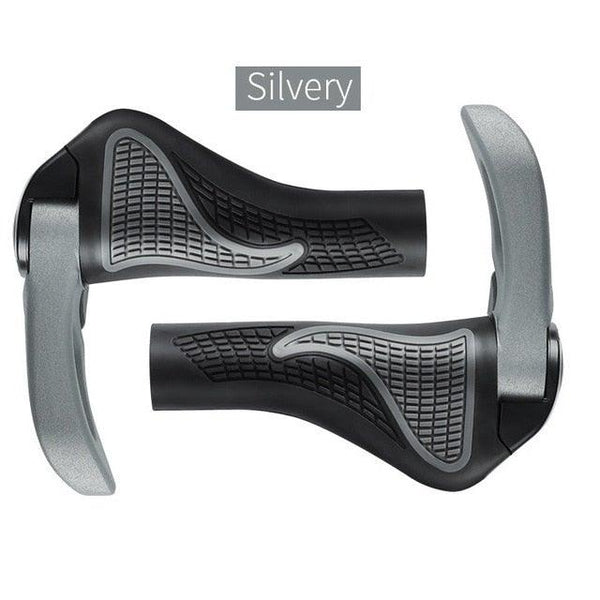 Bicycle Handlebar Grips Cycling Bicycle Accessories Non-Slip Bicycle Handlebar Grips Bike Handle Ergonomic Shockproof Bicycle Handle Grip With Adjustable Aluminum Lock For Mountain Bike