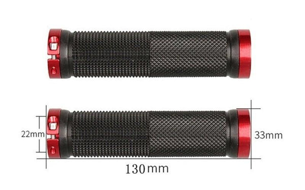 Bicycle Handlebar Grips Cycling Bicycle Accessories Non-Slip Bicycle Handlebar Grips Bike Handle Ergonomic Shockproof Bicycle Handle Grip With Adjustable Aluminum Lock For Mountain Bike