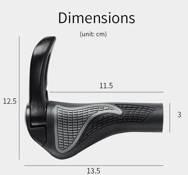 Bicycle Handlebar Grips Cycling Bicycle Accessories Non-Slip Bicycle Handlebar Grips Bike Handle Ergonomic Shockproof Bicycle Handle Grip With Adjustable Aluminum Lock For Mountain Bike
