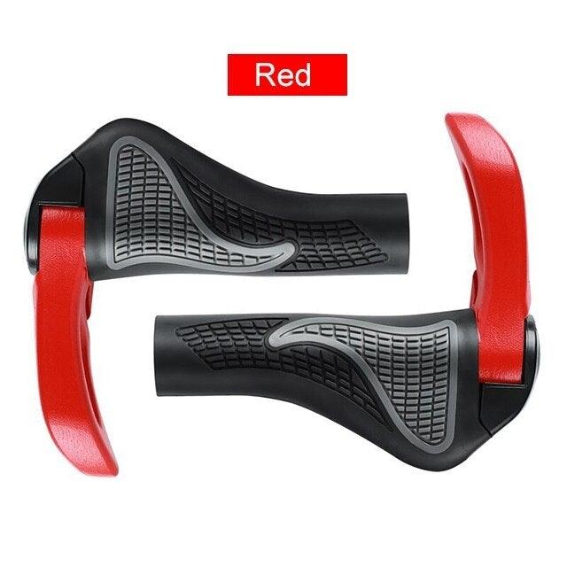 Bicycle Handlebar Grips Cycling Bicycle Accessories Non-Slip Bicycle Handlebar Grips Bike Handle Ergonomic Shockproof Bicycle Handle Grip With Adjustable Aluminum Lock For Mountain Bike