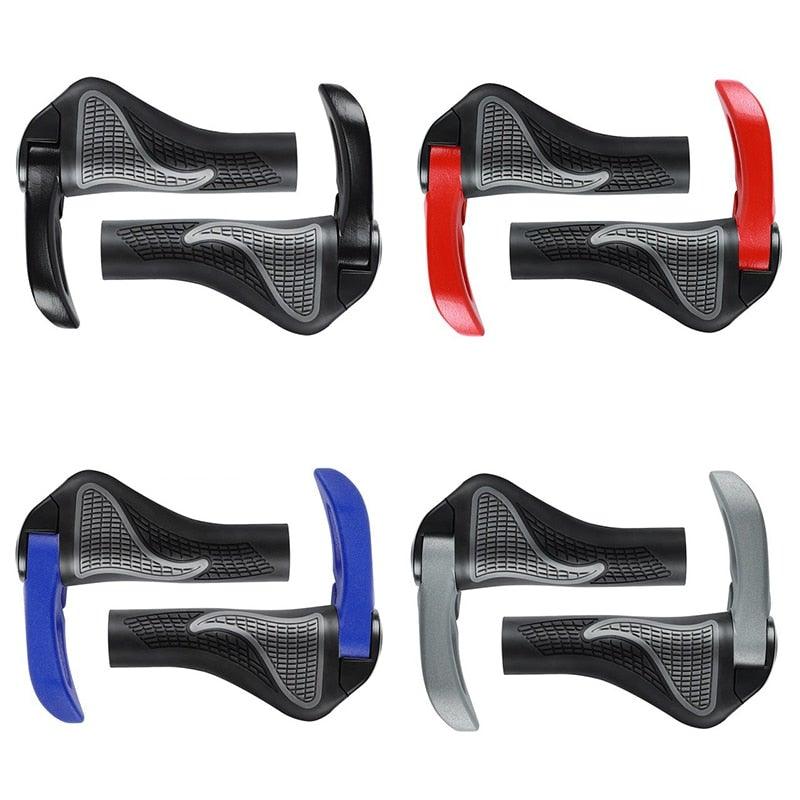 Bicycle Handlebar Grips Cycling Bicycle Accessories Non-Slip Bicycle Handlebar Grips Bike Handle Ergonomic Shockproof Bicycle Handle Grip With Adjustable Aluminum Lock For Mountain Bike