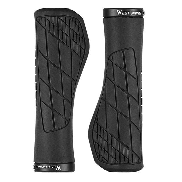 Bicycle Handlebar Grips Cycling Bicycle Accessories Non-Slip Bicycle Handlebar Grips Bike Handle Ergonomic Shockproof Bicycle Handle Grip With Adjustable Aluminum Lock For Mountain Bike
