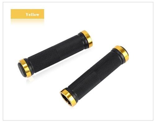 Bicycle Handlebar Grips Cycling Bicycle Accessories Non-Slip Bicycle Handlebar Grips Bike Handle Ergonomic Shockproof Bicycle Handle Grip With Adjustable Aluminum Lock For Mountain Bike