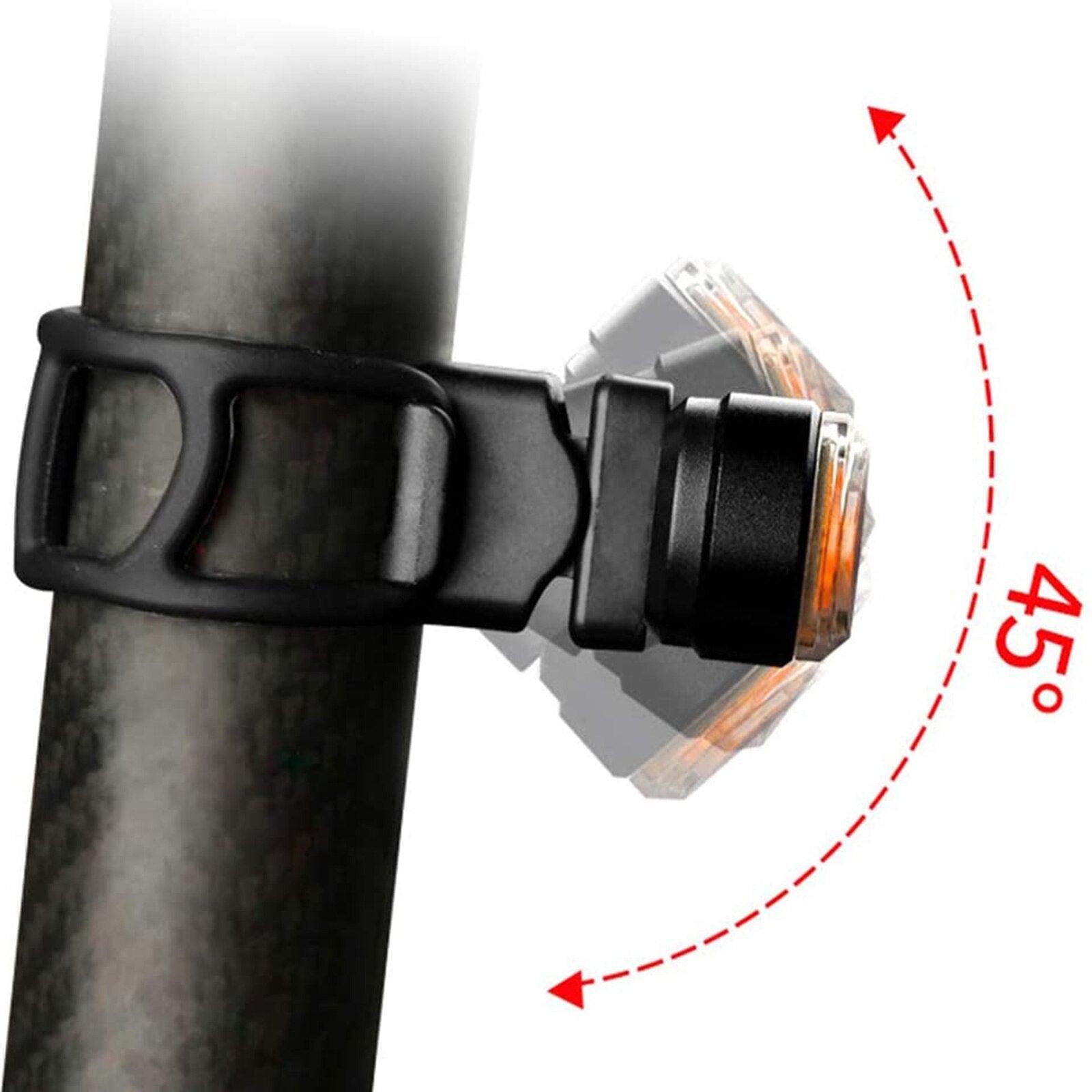 tBicycle Turn Signal Taillight USB Rechargeable Bicycle Tail Rear Light Turn Signal Braking Warning Wireless LED Ultra Bright LED Safety Warning Bike Brake Rear Lights Wireless Remote Control Modes Waterproof Suitable For Mountain Bike Road Bicycle