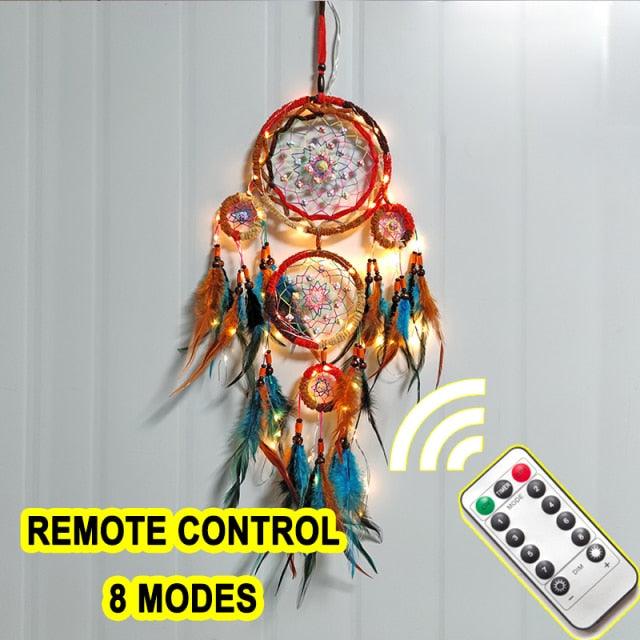 Big Dream Catcher Hanging/Light Decoration Dream Catcher Moon Dream Catcher Room Home Decor Dream Catcher Gifts For Mom Friends Women Girls Wall Decor Bedroom Decoration