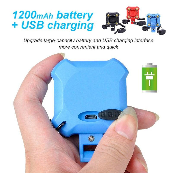 Bike Bell 4 Lamp Cycling Light 1200mAh Electric Horn Waterproof USB Charging Loud Alarm Security Bicycle Bell Bright Eyes Fully Waterproof Lumen Rechargeable Mountain Road Bike Headlight