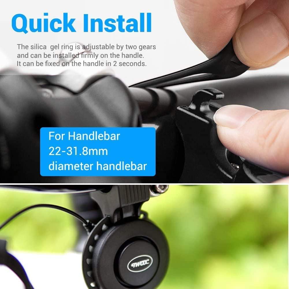 Bike Bell Charging Speaker USB Recharged Mini Electric Bike Horn 4 Modes Cycling Electric Bicycle Accessories For Scooter Electric Bike Horn Cycling Bicycle Scooter Horn Battery Waterproof Bicycle Accessories For Kid