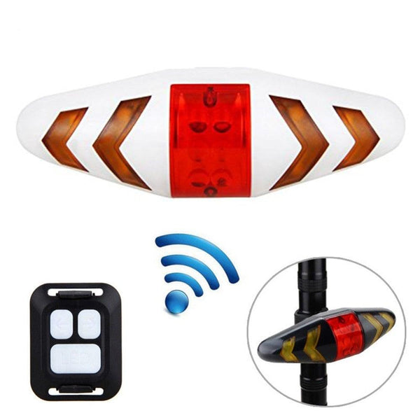 Bike Signal Wireless Remote Mountain Bike Cycling Lights Remote Control LED Warning Lamp Flashing Bike TailLight With Turn Signals Wireless Remote Control Ultra Bright LED Safety Warning Rear Lights