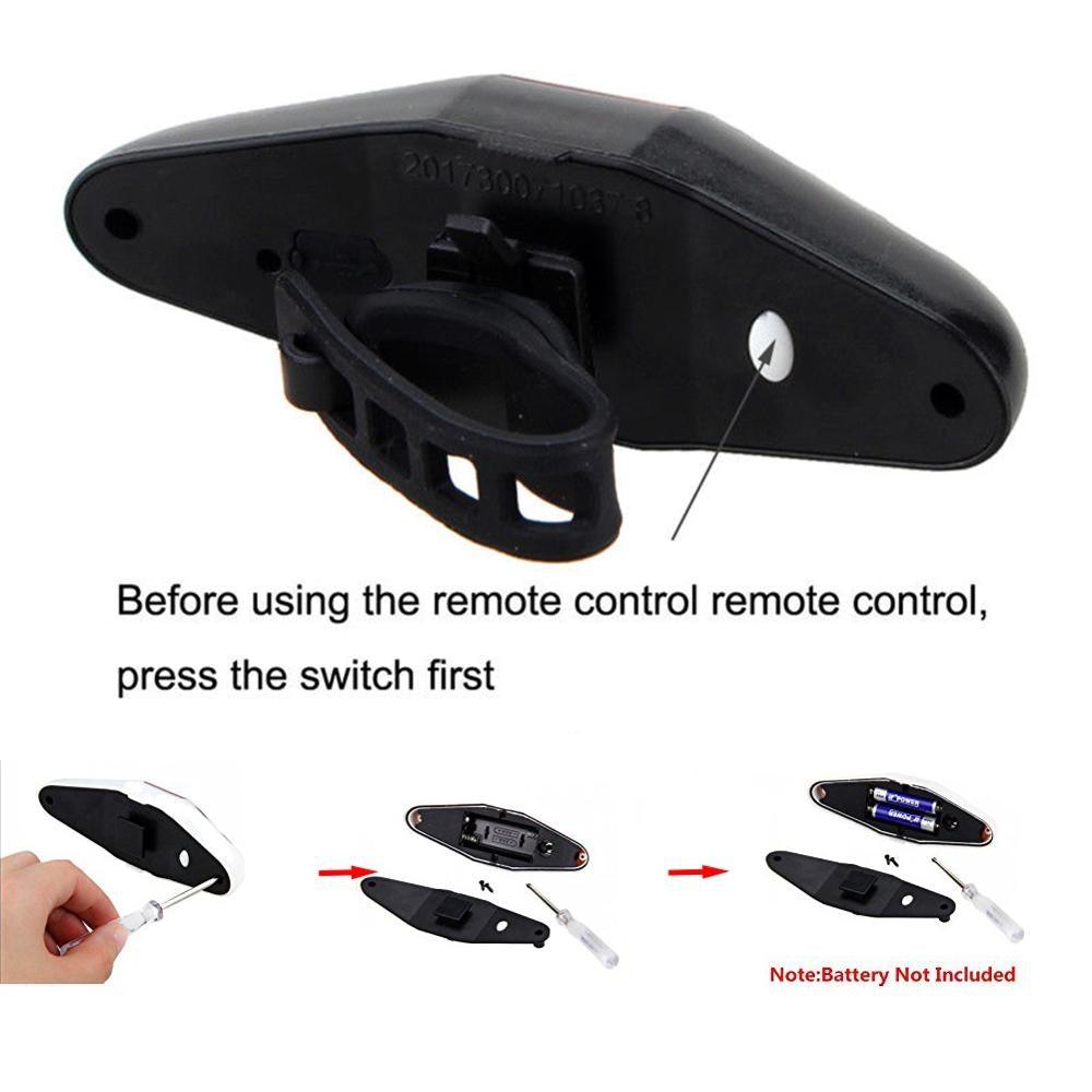 Bike Signal Wireless Remote Mountain Bike Cycling Lights Remote Control LED Warning Lamp Flashing Bike TailLight With Turn Signals Wireless Remote Control Ultra Bright LED Safety Warning Rear Lights