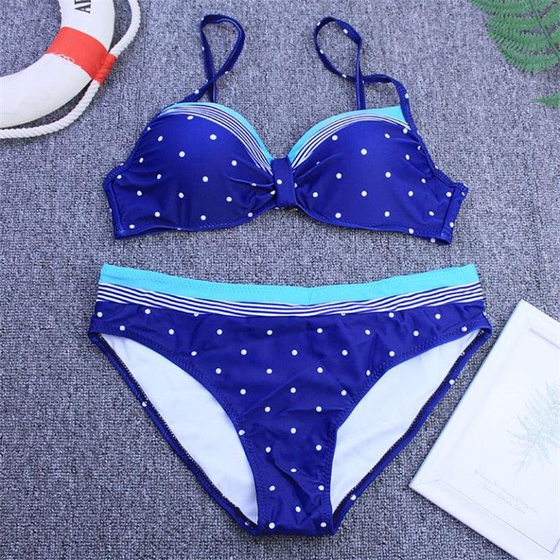 Bikini New 2 Piece Women Swimsuit Women's High Waist Bikini Set Fashion Puff Sleeve Swimwear Set Bathing Suits Solid Color Short Puff Sleeve Summer High Waist Cut Backless Bathing Suit Beachwear