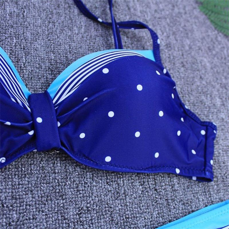 Bikini New 2 Piece Women Swimsuit Women's High Waist Bikini Set Fashion Puff Sleeve Swimwear Set Bathing Suits Solid Color Short Puff Sleeve Summer High Waist Cut Backless Bathing Suit Beachwear