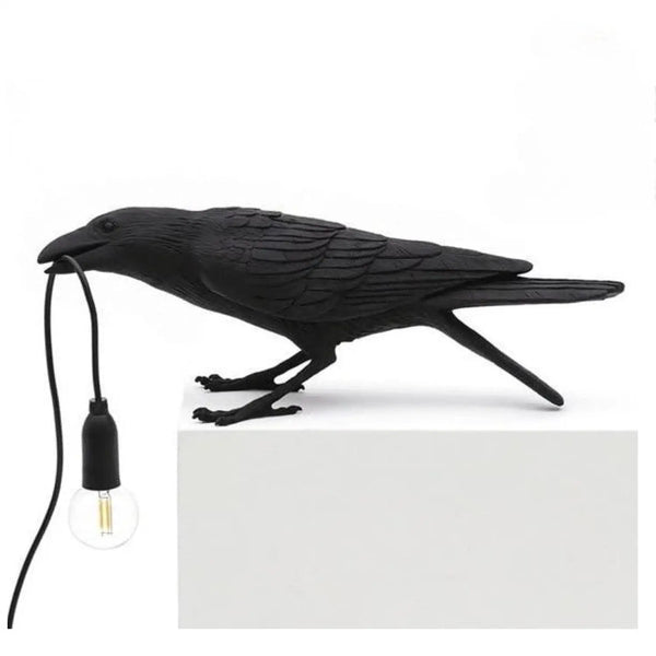 Bird Resin Wall Decor with Creative & Stylish Lamp Holder Design