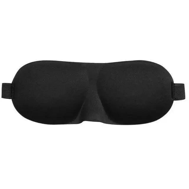 Black 3D Sleep Natural Sleeping Mask Eye Adjustable Strap Eye Mask Cover Portable Travel Blindfold Comfortable Mask For Sleeping