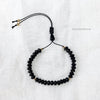 Black Aqeeq Tasbih Bracelet | Women's Prayer Beads - 33 Disc Beads, 6mm