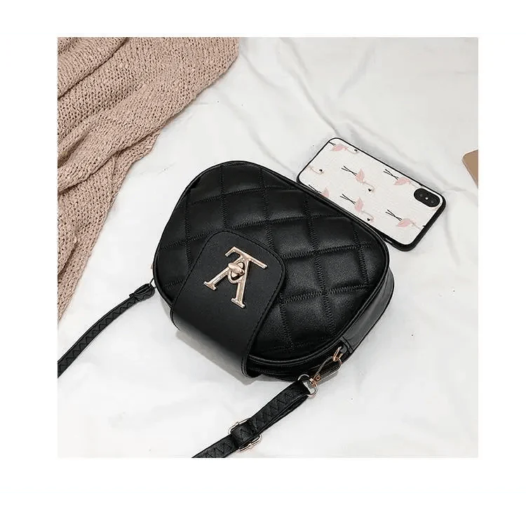 Black Beauty Women's Shoulder Crossbody Bag For Females Fashionable Handbag PU Famous Designer Clutch