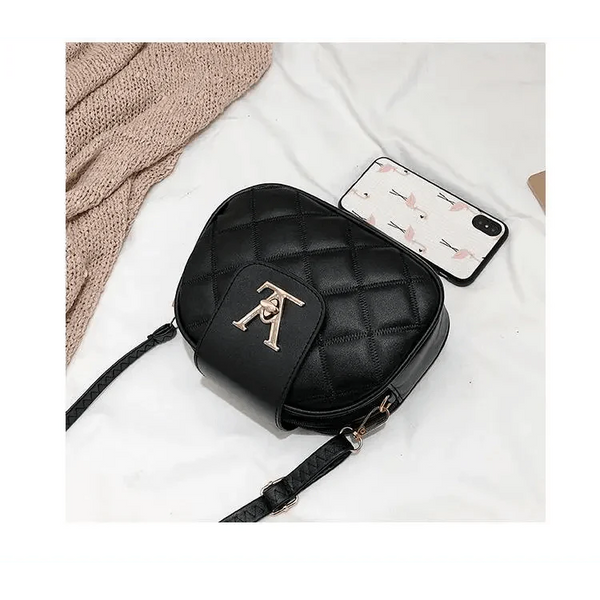 Black Beauty Women's Shoulder Crossbody Bag For Females Fashionable Handbag PU Famous Designer Clutch