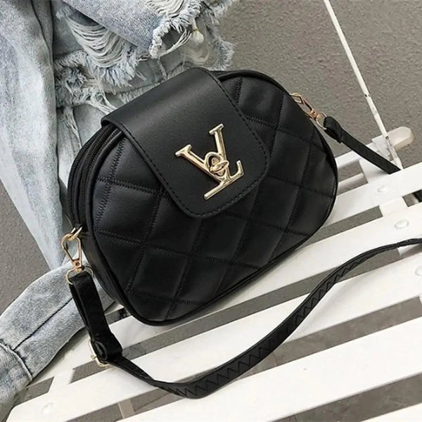 Black Beauty Women's Shoulder Crossbody Bag For Females Fashionable Handbag PU Famous Designer Clutch
