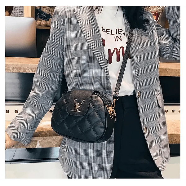 Black Beauty Women's Shoulder Crossbody Bag For Females Fashionable Handbag PU Famous Designer Clutch