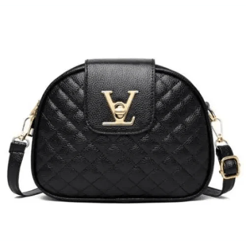 Black Beauty Women's Shoulder Crossbody Bag For Females Fashionable Handbag PU Famous Designer Clutch