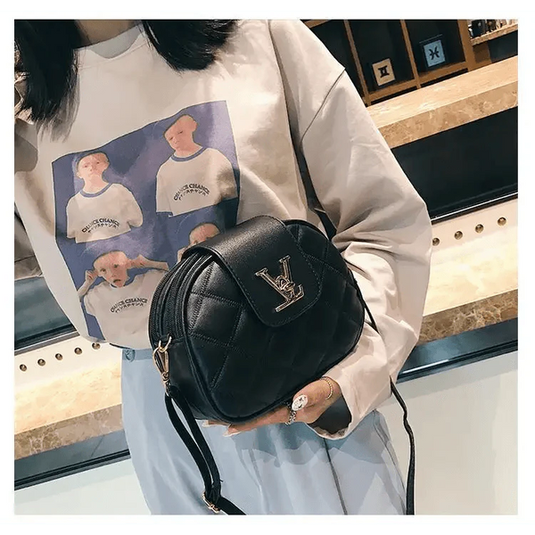 Black Beauty Women's Shoulder Crossbody Bag For Females Fashionable Handbag PU Famous Designer Clutch