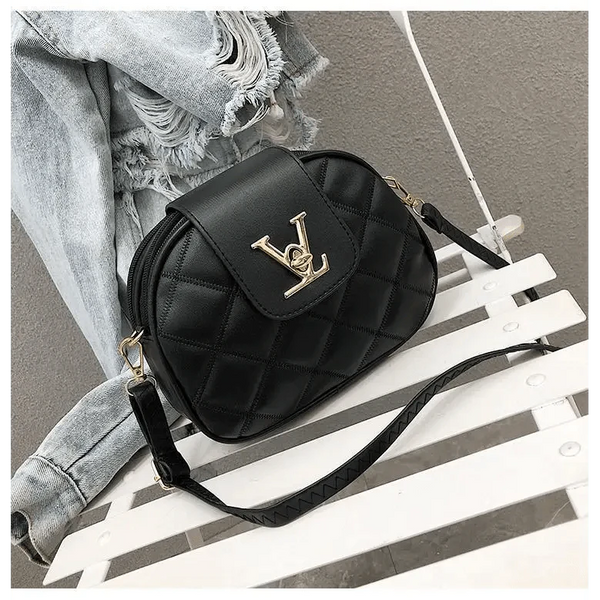 Black Beauty Women's Shoulder Crossbody Bag For Females Fashionable Handbag PU Famous Designer Clutch