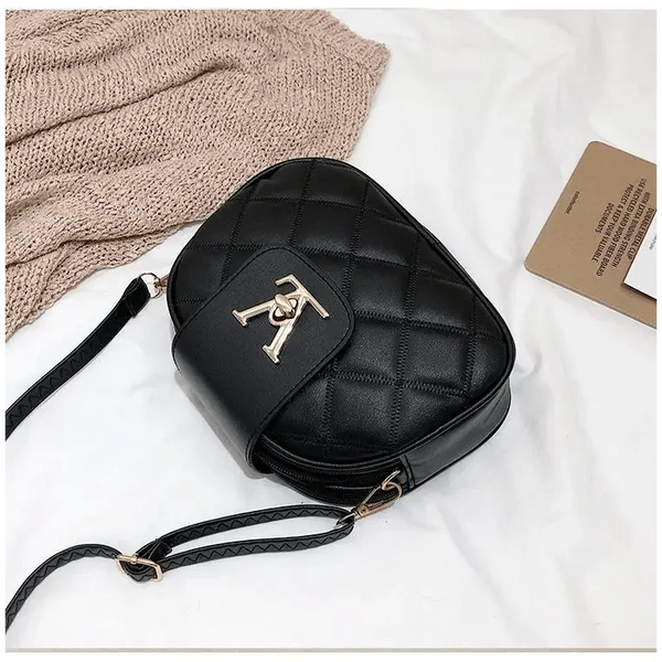 Black Beauty Women's Shoulder Crossbody Bag For Females Fashionable Handbag PU Famous Designer Clutch