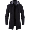 Black Business Autumn Cashmere Jacket Men's Winter Coat Windbreaker Unique Design New Style Warm Hooded Jacket For Men Soft Comfortable Heavyweight Jackets