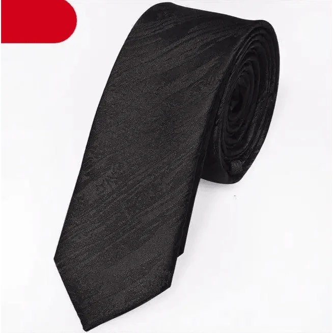Black Business Dots Printed Polyester Men Necktie Slim Tie Formal Skinny Elegant Office Necktie For Men