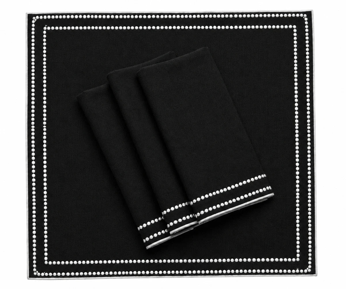 Dots Embroidered Napkin