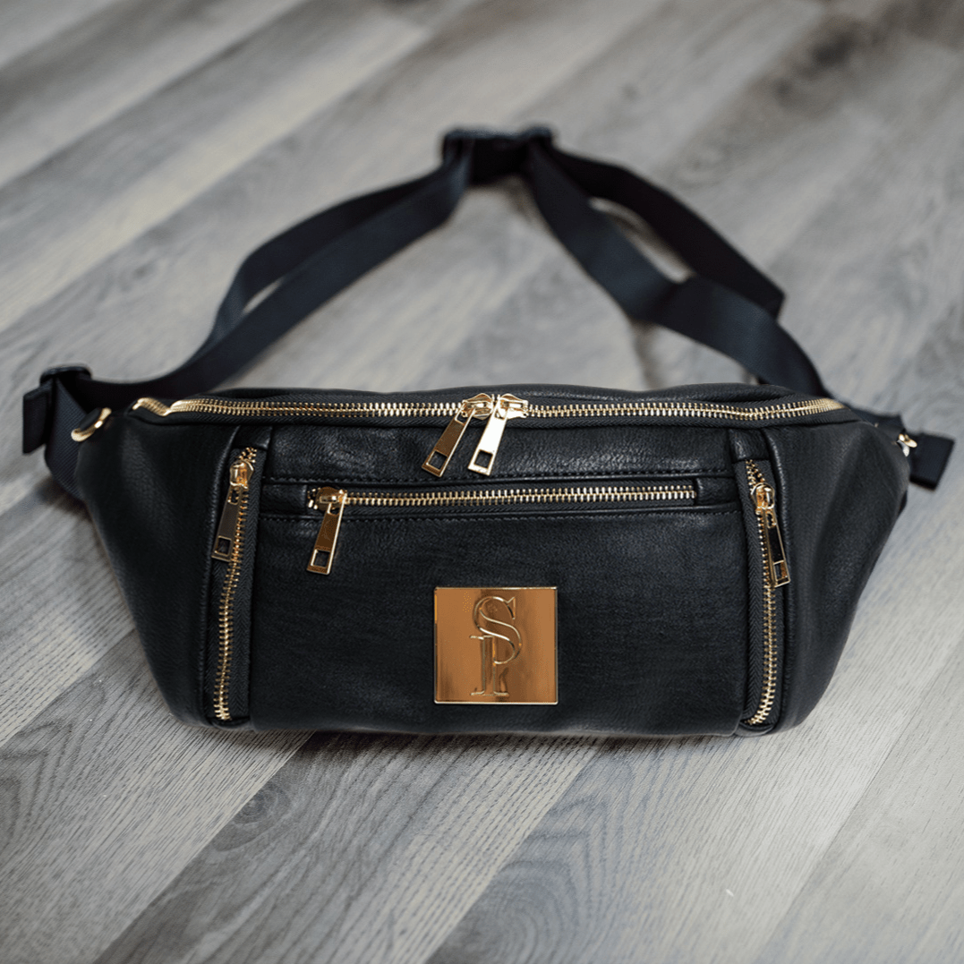 Black Leather Sling Bag Sole Premise