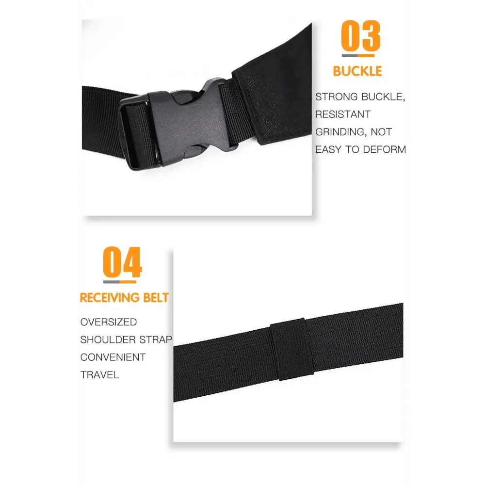 Black Crossbody Fanny Pack Simple Design Belt Bag Canvas Hands Free Travel Bag Sports Workout Durable Lightweight Fanny Packs For Festivals