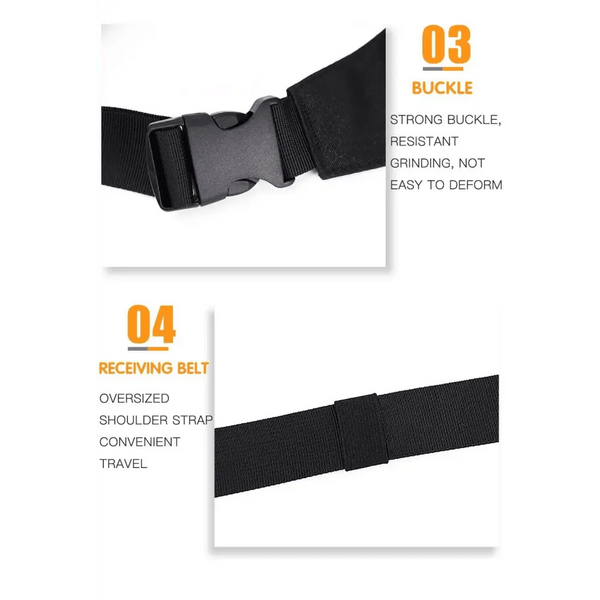 Black Crossbody Fanny Pack Simple Design Belt Bag Canvas Hands Free Travel Bag Sports Workout Durable Lightweight Fanny Packs For Festivals