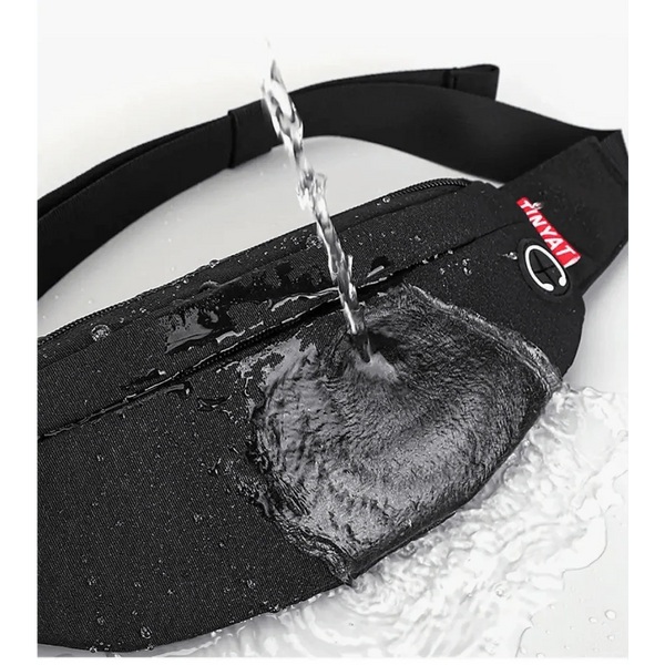 Black Crossbody Fanny Pack Simple Design Belt Bag Canvas Hands Free Travel Bag Sports Workout Durable Lightweight Fanny Packs For Festivals