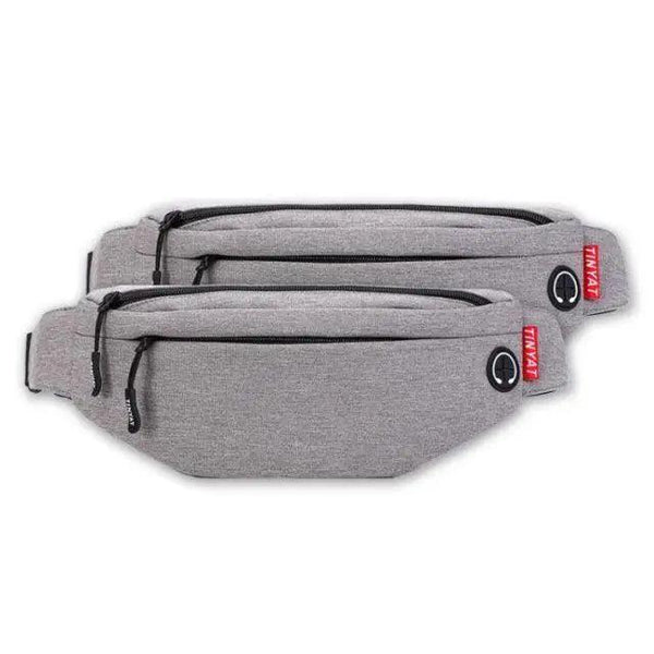 Black Crossbody Fanny Pack Simple Design Belt Bag Canvas Hands Free Travel Bag Sports Workout Durable Lightweight Fanny Packs For Festivals