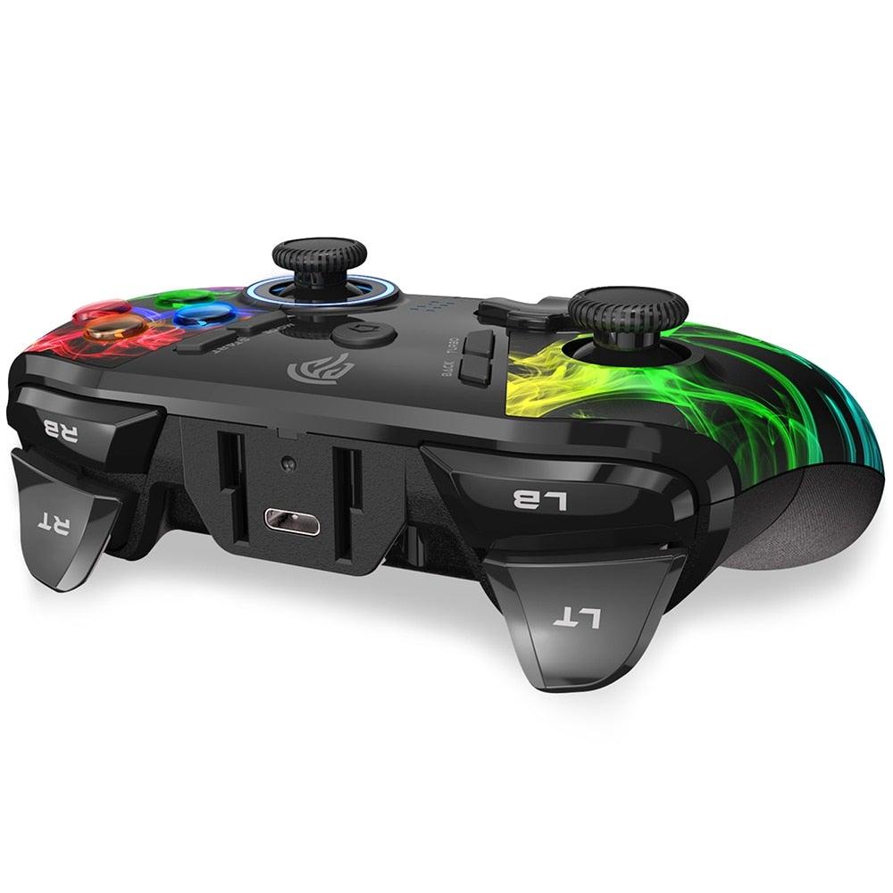 Black Easy Wireless Joystick Gamepad with Programmable Buttons Compatible With PC Laptop