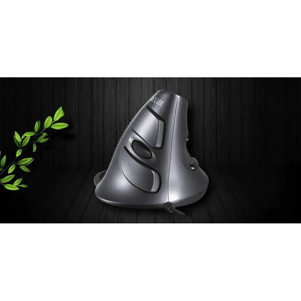 Black Ergonomic Design Office Vertical Mouse 6 Buttons 600/1000/1600 DPI Right Hand Mice With Wrist Mat Better Performance Mouse For PC Desktop Laptop