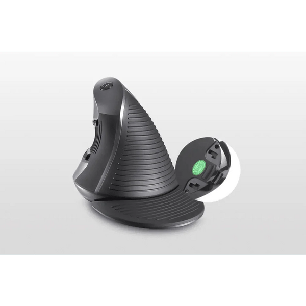 Black Ergonomic Design Office Vertical Mouse 6 Buttons 600/1000/1600 DPI Right Hand Mice With Wrist Mat Better Performance Mouse For PC Desktop Laptop