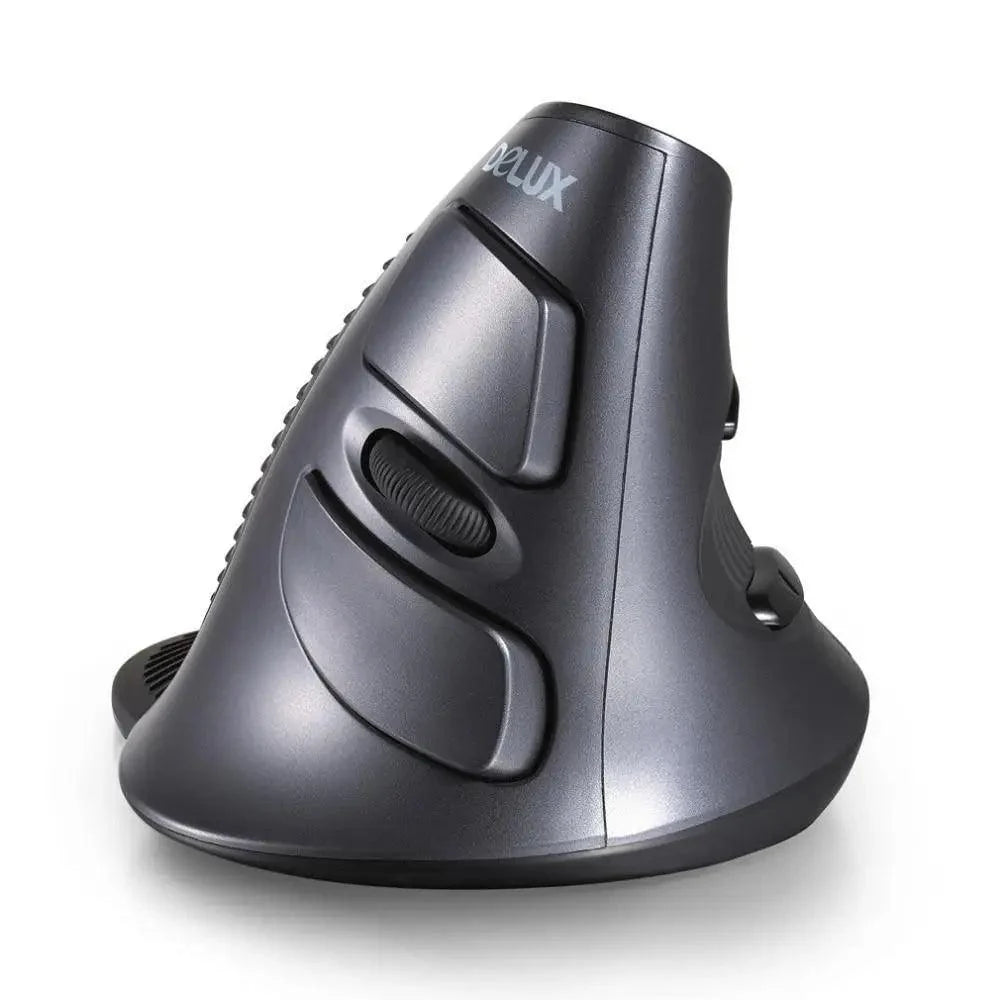 Black Ergonomic Design Office Vertical Mouse 6 Buttons 600/1000/1600 DPI Right Hand Mice With Wrist Mat Better Performance Mouse For PC Desktop Laptop