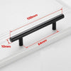Black Golden Cupboard Handle Brushed Stainless Steel Kitchen Cabinet Door Knob Furniture Drawer Pull Hardware Pulls  Bar Handle  Furniture Handle Drawer Pull Hardware Stainless Steel Kitchen Drawer Pulls Cabinet Handles - Black 64mm