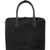 Black Large Leather Grab Bag